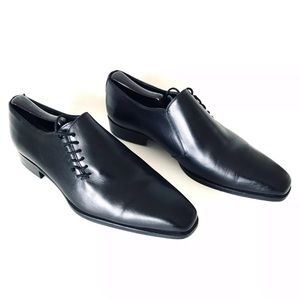 Andre Black Lace Pointed Toe Leather Dress Shoes